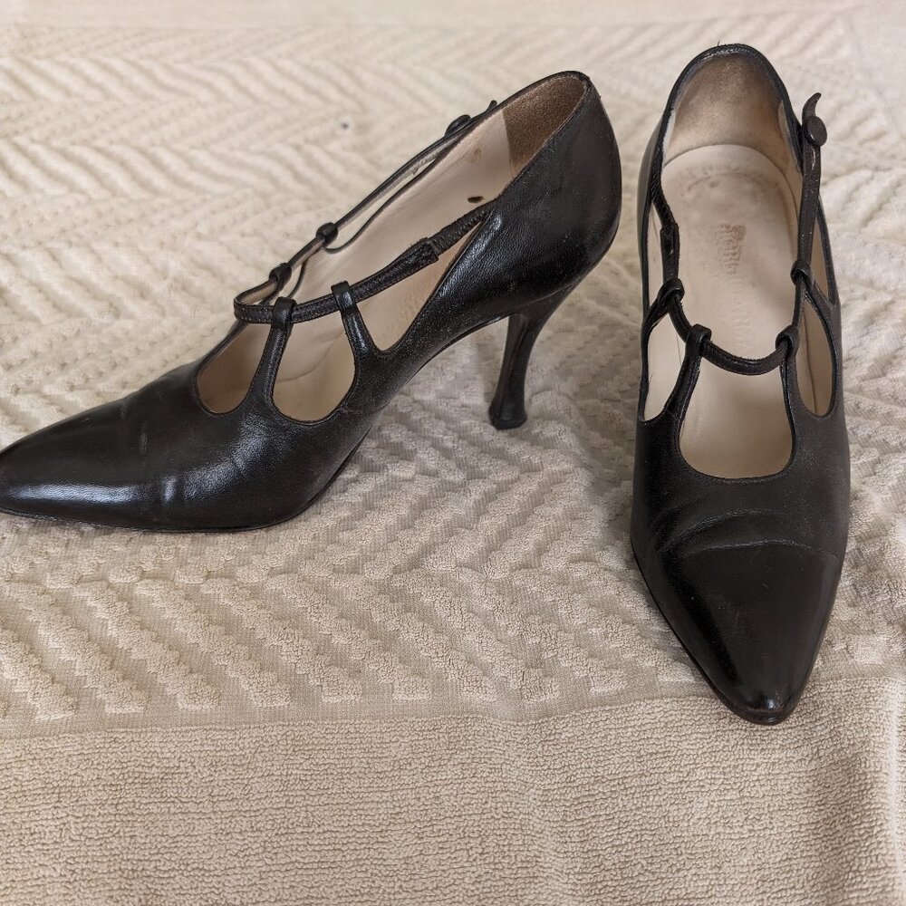 Armani pumps; brown leather; 36 1/2